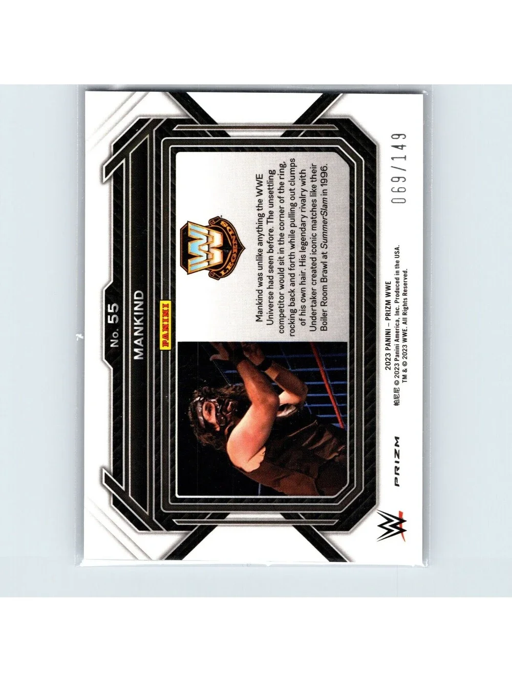 2023 Panini Prizm WWE Mankind #55 Purple #/149